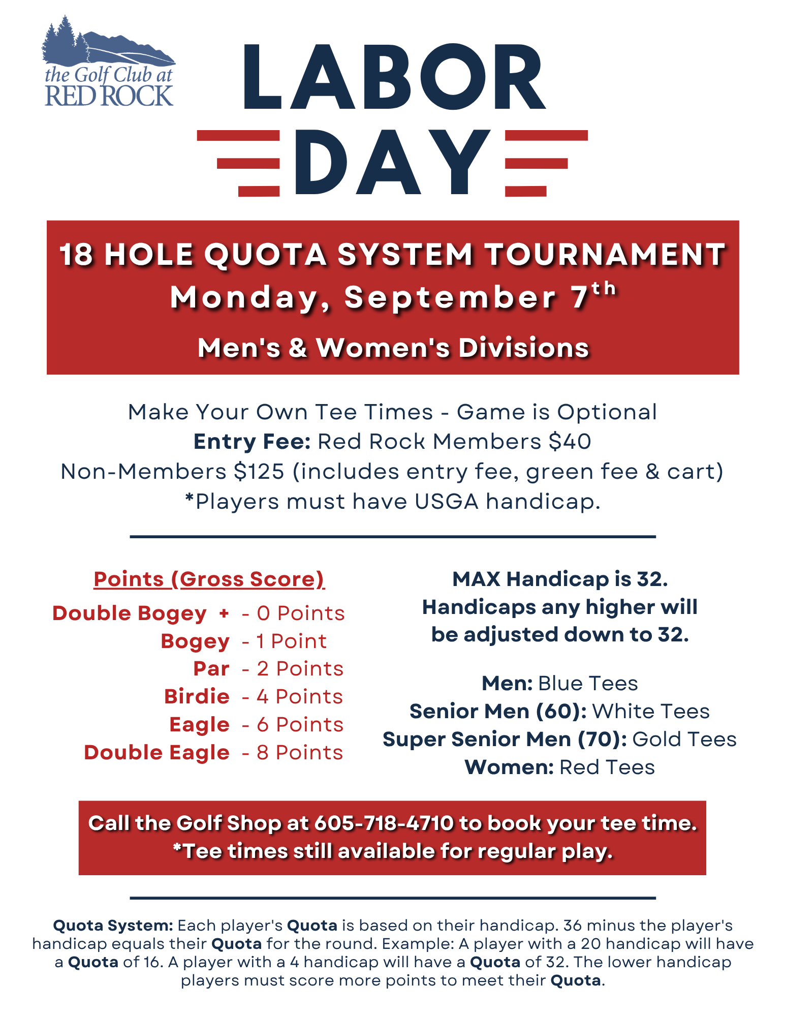 2026 Labor Day Quota Tourney
